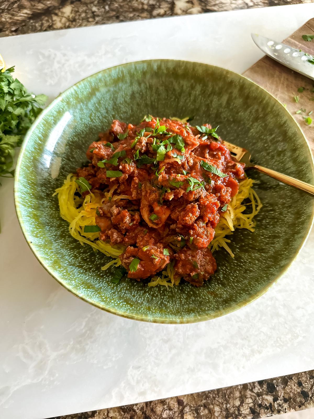 Anti-Inflammatory Spaghetti with Meat Sauce